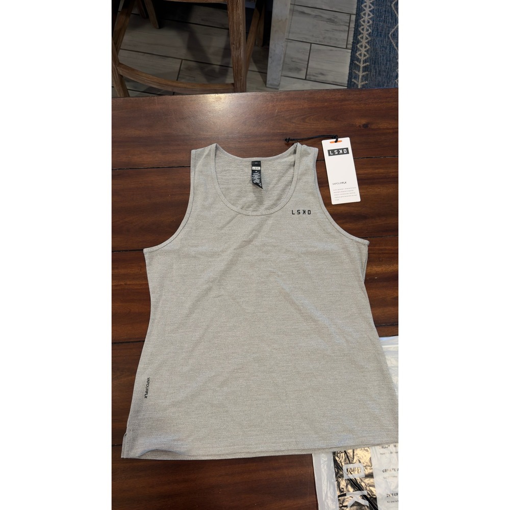 LSKD Perform VapourFLX Tank Light Grey Marl WATK0003-Lt NEW NWT Mens Medium